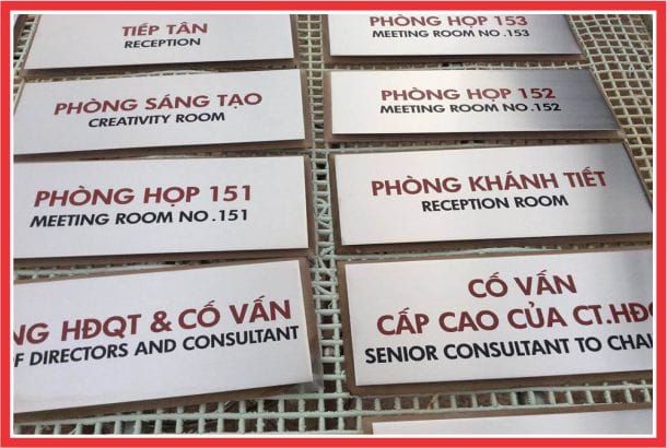 Bảng Số Nhà