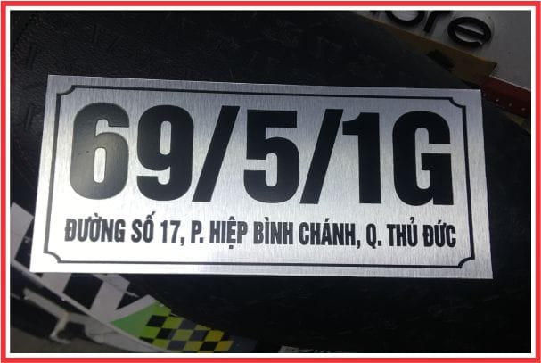 Bảng Số Nhà