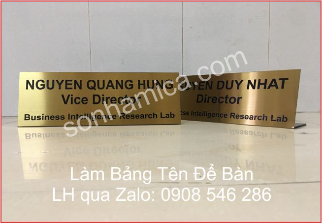 Bảng Tên Để Bàn Inox - Làm Biển Chức Danh, Biển Tên Các Phòng Ban