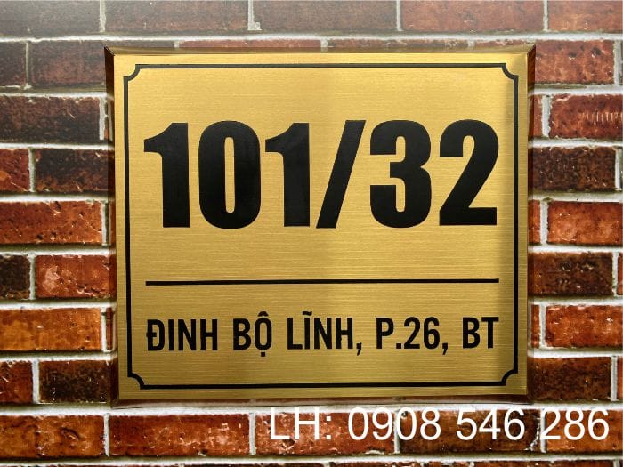 Bảng Số Nhà