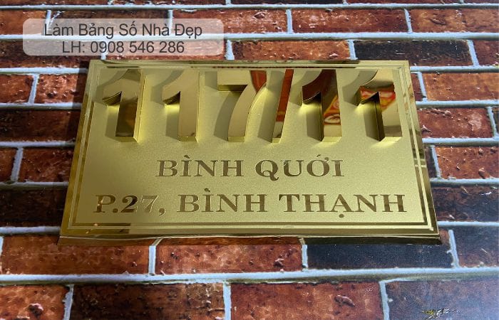 Bảng Số Nhà