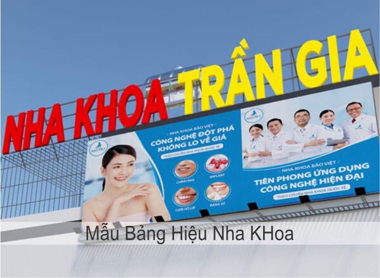 bảng hiệu chữ nổi nha khoa