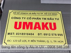 Làm bảng tên công ty đẹp