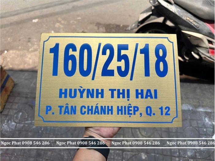 biển số nhà bằng inox biển số nhà bằng inox