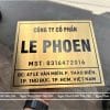 bảng hiệu công ty kim loại