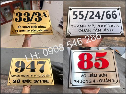 Bảng Số Nhà