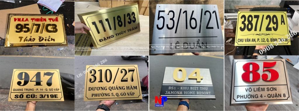 Bảng Số Nhà