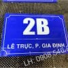 biển số nhà mica xanh