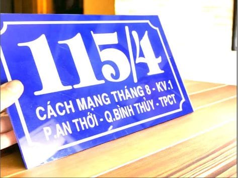 Bảng Số Nhà